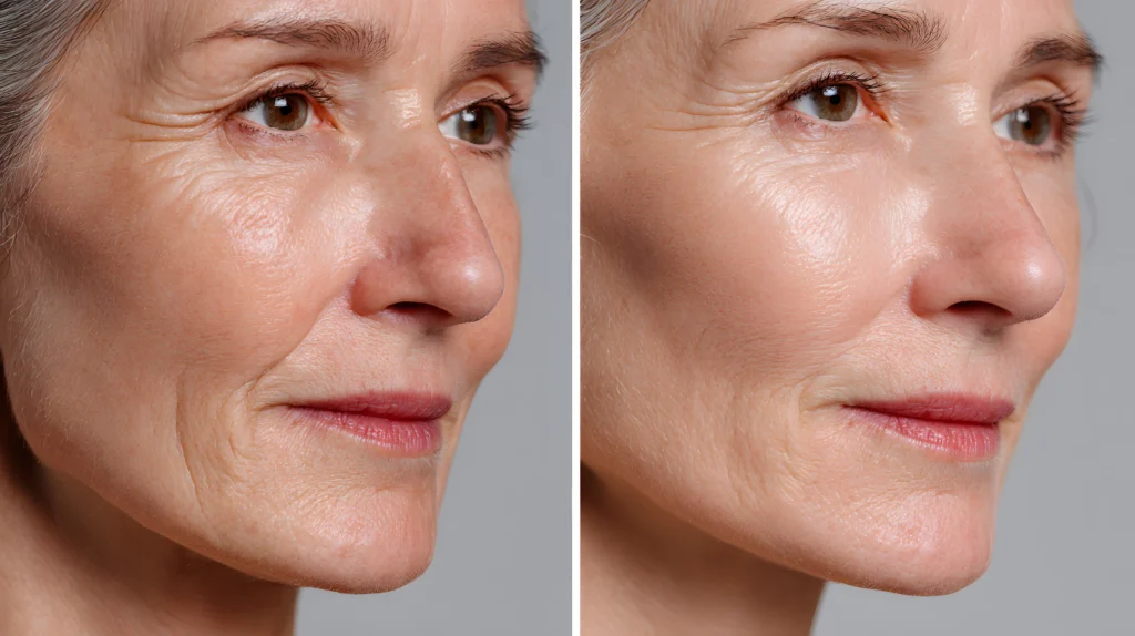 Microneedling rezultat za gubice in izgubo čvrstosti kože